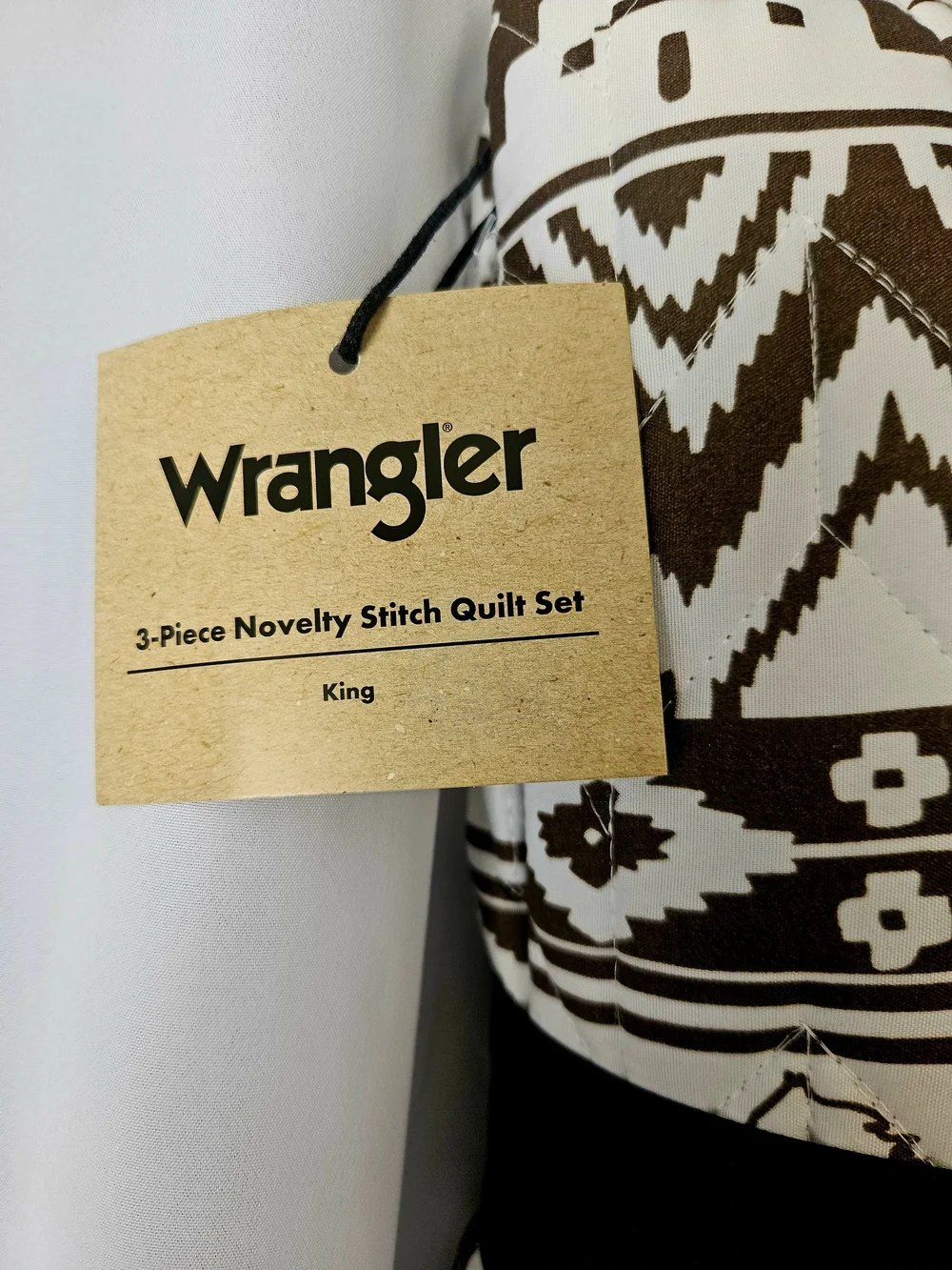 Wrangler 3-Piece King Quilt Set | NWT | Reversible Western Horse Print